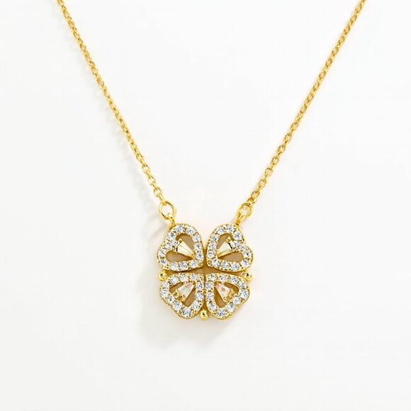 Convertible Four Leaf Clover Necklace - Picture 4 of 4